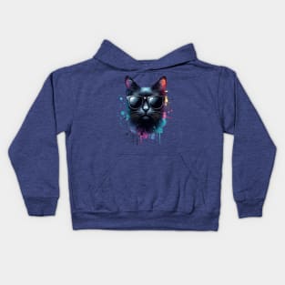 Watercolor Bombay Cat Kids Hoodie